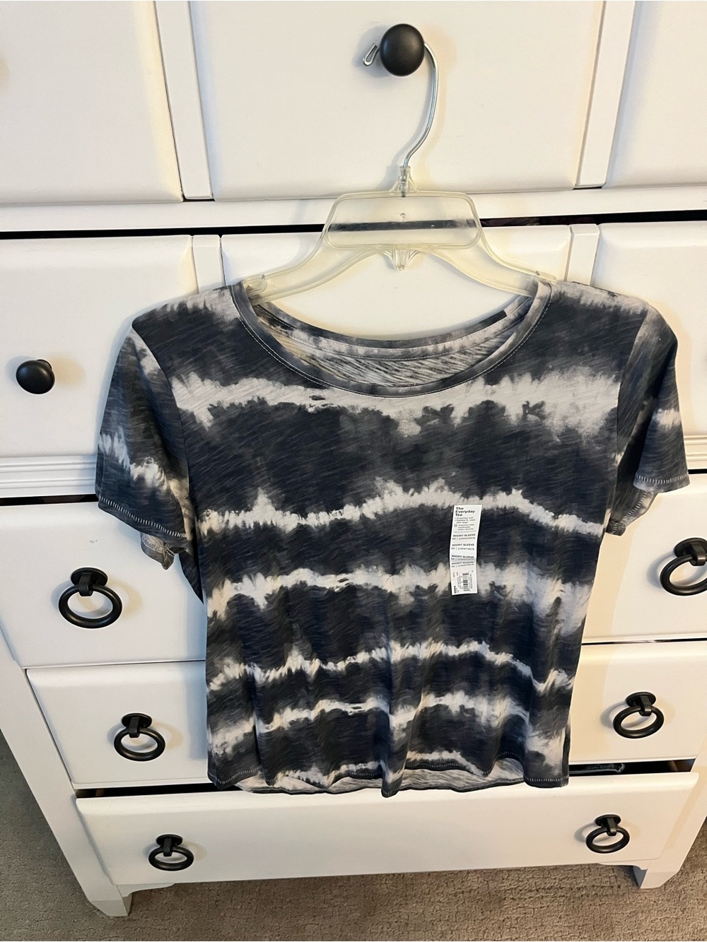 Sonoma Black & White Tie-Dye Short Sleeve Tee